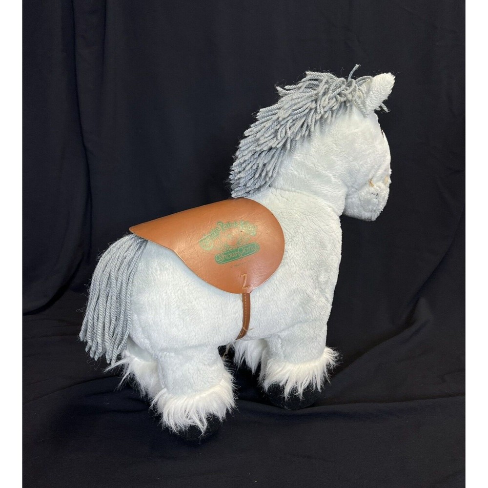 VTG Cabbage Patch Kids CPK 17” Show Pony Plush Gray Horse 1984 Coleco - Picture 4 of 11